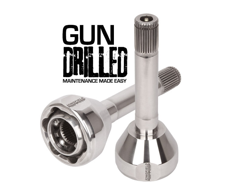 Longfield™ Gun Drilled Toyota 30-Spline 4340 Chromo Axle Set