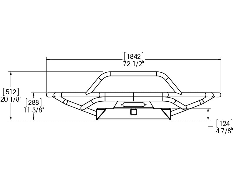 Rock Defense™ FJ80 Front Bumper w/ Stinger