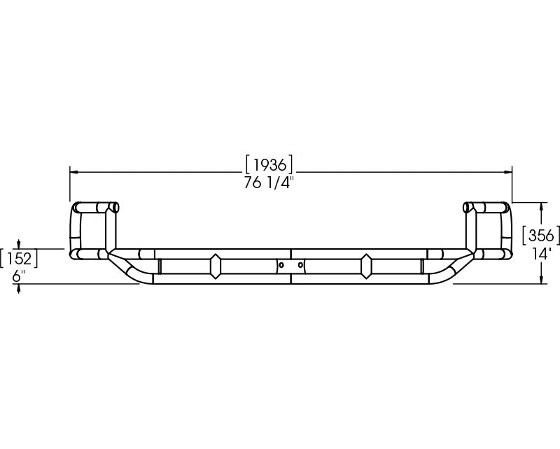 Rock Defense™ FJ80 Rear Bumper