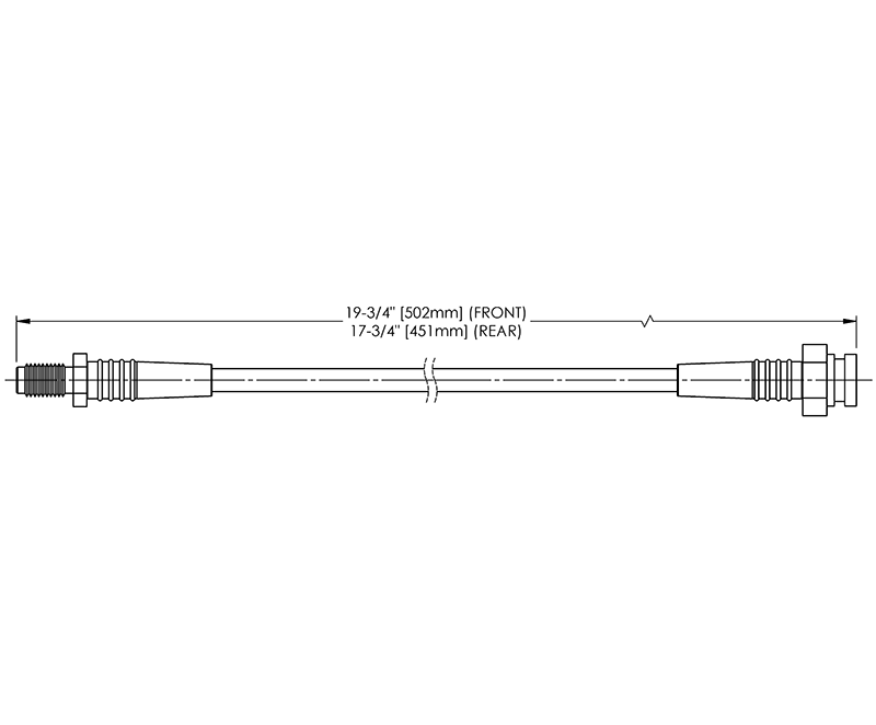 Trail-Gear™ 91-92 FJ80 Extended Brake Line Kit