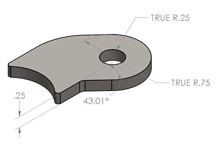 Ruff Stuff Specialties Curved Shock Tabs