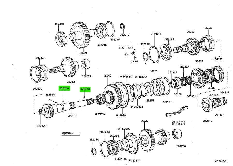 RF1A Transfer Case Output Shaft Detent Ball