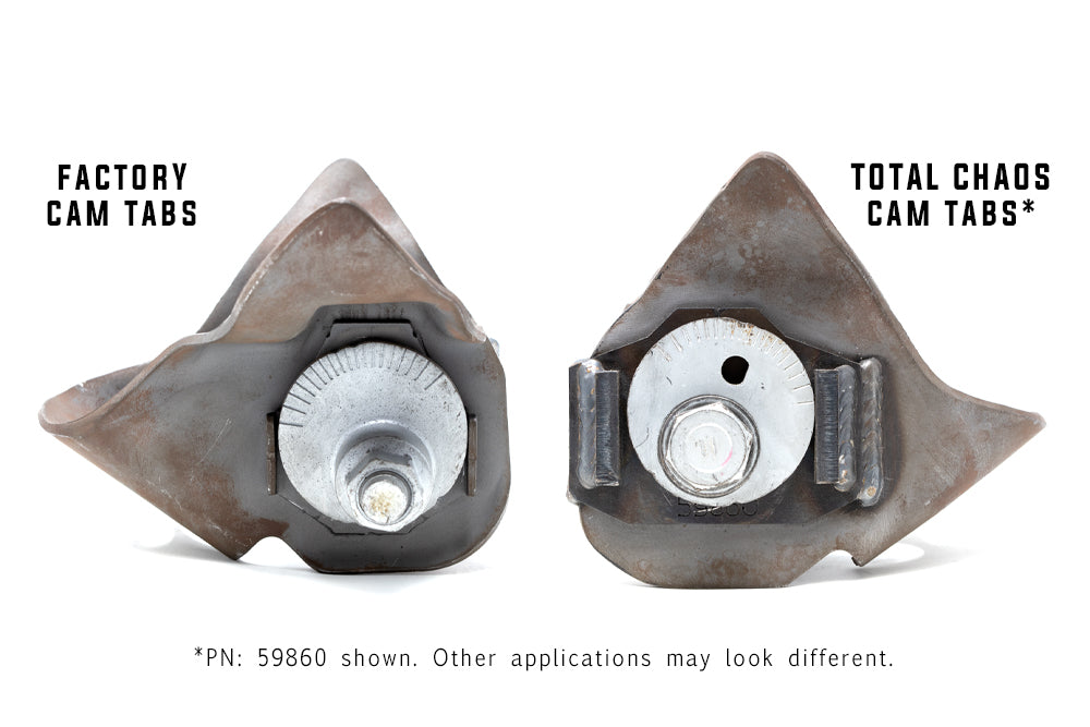 Total Chaos 16+ 3rd Gen Tacoma Lower Control Arm Cam Tab Gussets