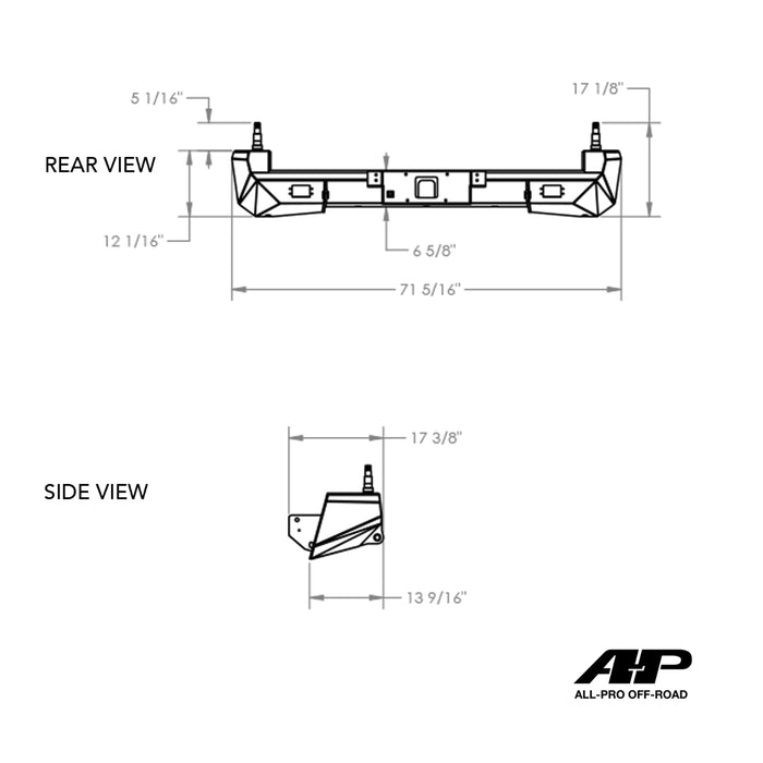 All-Pro High Clearance Dual Swing-Out Bumper for 05-15 Tacoma